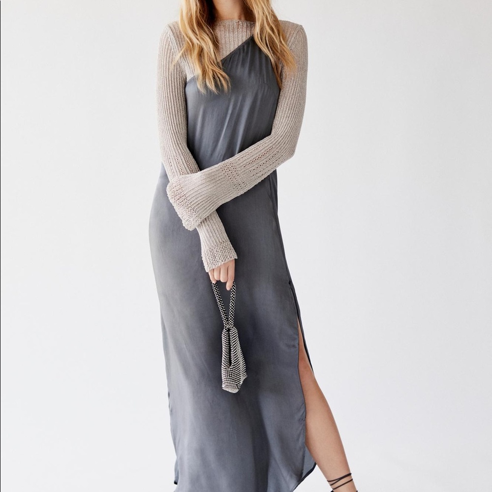 Nicholas K Kyle Dress  In Gray Size M MRSP $425
